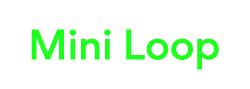 Mini Loop Schriftzug in neongrün